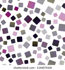 Dark Purple vector seamless template with crystals, rectangles. Modern abstract illustration with colorful rectangles. Pattern can be used for websites.