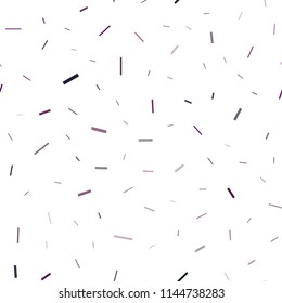 Dark Purple vector seamless template with repeated sticks. Blurred decorative design in simple style with lines. The pattern can be used for busines ad, booklets, leaflets