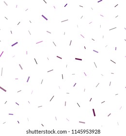 Dark Purple vector seamless template with repeated sticks. Modern geometrical abstract illustration with staves. The pattern can be used as ads, poster, banner for commercial.