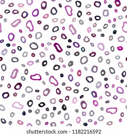 Dark Purple vector seamless template with spots. Colorful illustration with blurred circles in nature style. Template for business cards, websites.
