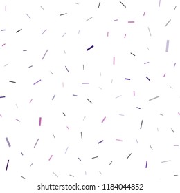 Dark Purple vector seamless template with repeated sticks. Glitter abstract illustration with colored sticks. Smart design for your business advert.