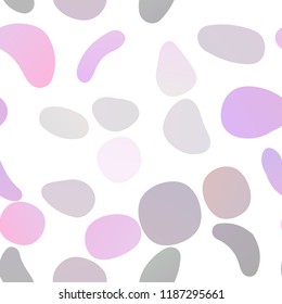 Dark Purple vector seamless template with spots. Abstract illustration with colored bubbles in nature style. Trendy design for wallpaper, fabric makers.