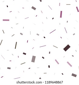 Dark Purple vector seamless template with crystals, rectangles. Decorative design in abstract style with rectangles. Pattern can be used for websites.