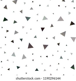 Dark Purple vector seamless template with crystals, triangles. Illustration with set of colorful triangles. Smart design for your business advert.