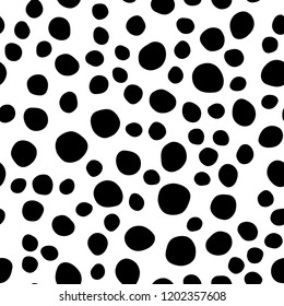 Dark Purple vector seamless template with spots. Blurred decorative design in abstract style with bubbles. Pattern for design of window blinds, curtains.