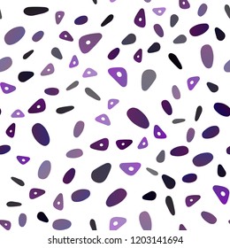 Dark Purple vector seamless template with crystals, circles. Modern abstract illustration with colorful dots, lines. Modern template for your landing page.