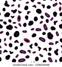Dark Purple vector seamless template with circles. Abstract illustration with colored bubbles in nature style. Pattern for design of window blinds, curtains.