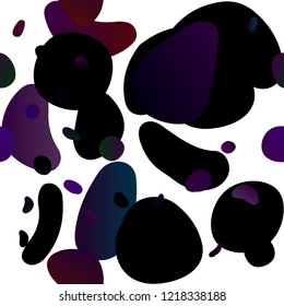 Dark Purple vector seamless template with spots. Colorful illustration with blurred circles in nature style. Design for textile, fabric, wallpapers.