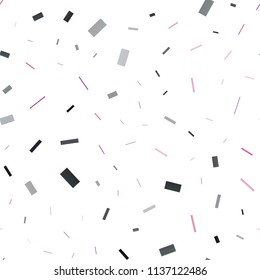 Dark Purple vector seamless texture in rectangular style. Illustration with set of colorful rectangles. Pattern for commercials.