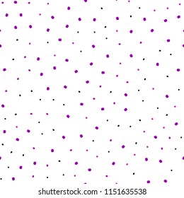 Dark Purple vector seamless texture with disks. Illustration with set of shining colorful abstract circles. Pattern for trendy fabric, wallpapers.