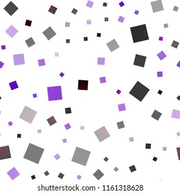 Dark Purple vector seamless texture in rectangular style. Beautiful illustration with rectangles and squares. Smart design for your business advert.