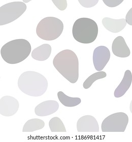 Dark Purple vector seamless texture with disks. Glitter abstract illustration with blurred drops of rain. Pattern for trendy fabric, wallpapers.