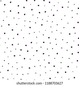 Dark Purple vector seamless texture with disks. Glitter abstract illustration with blurred drops of rain. Trendy design for wallpaper, fabric makers.