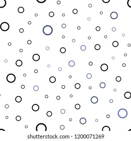 Dark Purple vector seamless texture with disks. Beautiful colored illustration with blurred circles in nature style. Completely new template for your brand book.
