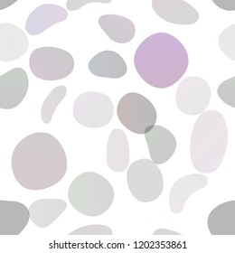 Dark Purple vector seamless texture with disks. Modern abstract illustration with colorful water drops. Trendy design for wallpaper, fabric makers.