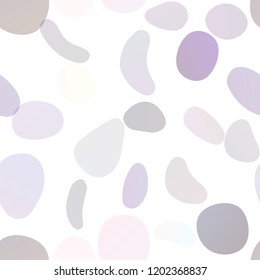 Dark Purple vector seamless texture with disks. Illustration with set of shining colorful abstract circles. Pattern for design of fabric, wallpapers.