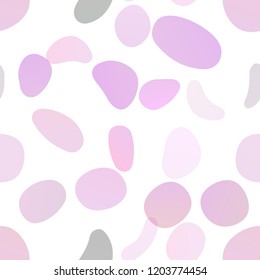 Dark Purple vector seamless texture with disks. Blurred decorative design in abstract style with bubbles. Pattern for design of window blinds, curtains.