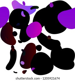 Dark Purple vector seamless texture with disks. Glitter abstract illustration with blurred drops of rain. Pattern for design of fabric, wallpapers.