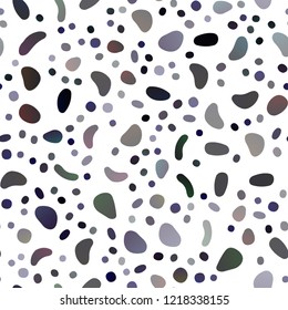 Dark Purple vector seamless texture with disks. Blurred decorative design in abstract style with bubbles. Trendy design for wallpaper, fabric makers.