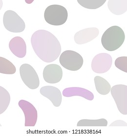Dark Purple vector seamless texture with disks. Abstract illustration with colored bubbles in nature style. Template for business cards, websites.