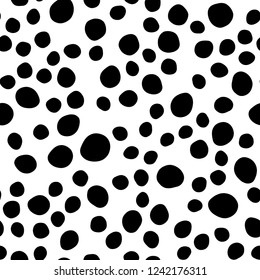 Dark Purple vector seamless texture with disks. Blurred bubbles on abstract backdrop with colorful gradient. Design for textile, fabric, wallpapers.