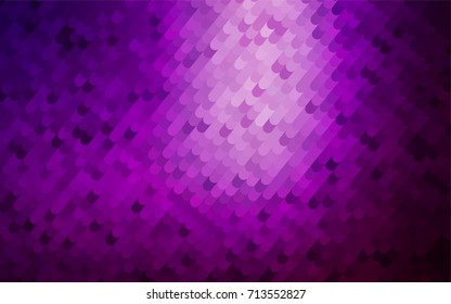 Dark Purple vector shining cranked background. Colorful abstract illustration with gradient crooked lines. The best curved design for your business.