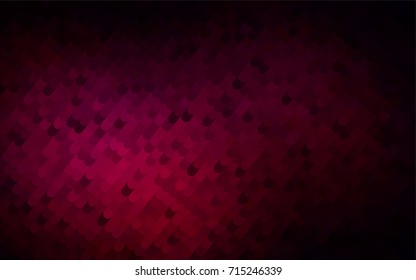 Dark Purple vector shining cranked background. Creative geometric illustration in Origami style with gradient. The pattern of curved lines for your business design.
