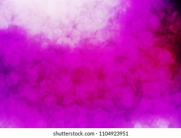 Dark Purple vector shining hexagonal pattern. Geometric illustration in Origami style with gradient.  hexagonal pattern for your business design.