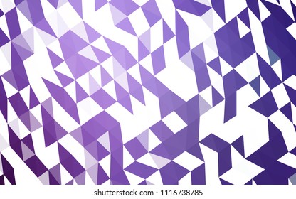 Dark Purple vector shining hexagonal template. Glitter abstract illustration with an elegant design. The polygonal design can be used for your web site.