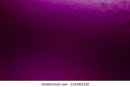 Dark Purple vector shining hexagonal template. Creative geometric illustration in Origami style with gradient. Brand new design for your business.
