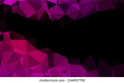Dark Purple vector shining hexagonal background. A completely new color illustration in a vague style. Brand new design for your business.