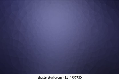 Dark Purple vector shining hexagonal template. Creative illustration in halftone style with gradient. The textured pattern can be used for background.