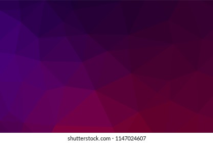 Dark Purple vector shining hexagonal background. A sample with polygonal shapes. Brand new style for your business design.