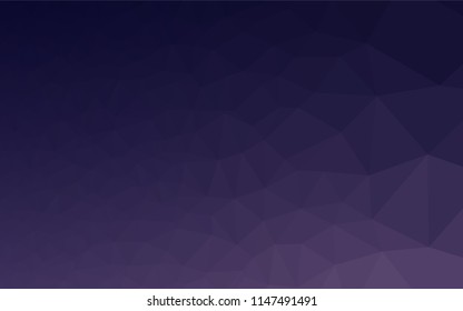 Dark Purple vector shining hexagonal pattern. Creative geometric illustration in Origami style with gradient. A new texture for your design.