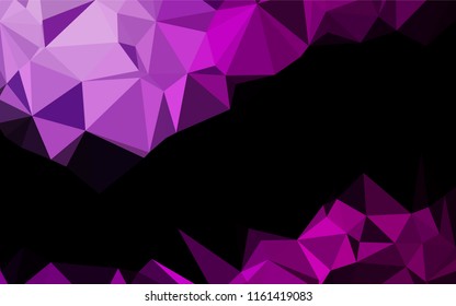Dark Purple vector shining hexagonal pattern. Shining colored illustration in a Brand new style. The template can be used as a background for cell phones.