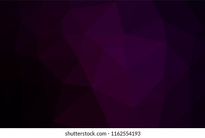 Dark Purple vector shining hexagonal background. An elegant bright illustration with gradient. The textured pattern can be used for background.