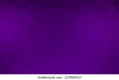 Dark Purple vector shining hexagonal template. A completely new color illustration in a vague style. The elegant pattern can be used as part of a brand book.