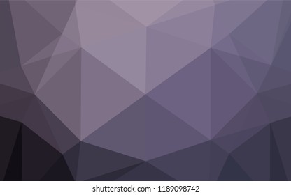 Dark Purple vector shining hexagonal template. Geometric illustration in Origami style with gradient.  The elegant pattern can be used as part of a brand book.