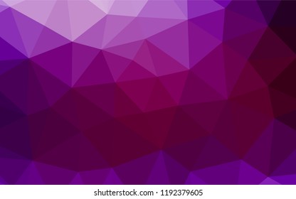 Dark Purple vector shining hexagonal pattern. An elegant bright illustration with gradient. The polygonal design can be used for your web site.