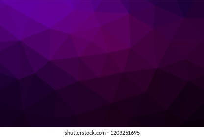 Dark Purple vector shining hexagonal background. Colorful abstract illustration with gradient. The completely new template can be used for your brand book.