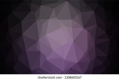 Dark Purple vector shining hexagonal template. An elegant bright illustration with gradient. The completely new template can be used for your brand book.