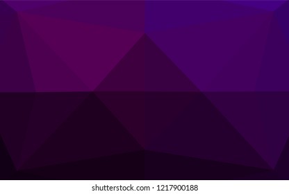 Dark Purple vector shining hexagonal background. A completely new color illustration in a vague style. Brand new style for your business design.