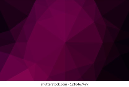 Dark Purple vector shining hexagonal background. Colorful abstract illustration with gradient. The textured pattern can be used for background.