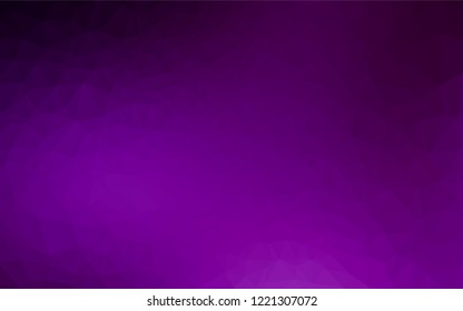Dark Purple vector shining hexagonal background. Glitter abstract illustration with an elegant design. The template can be used as a background for cell phones.