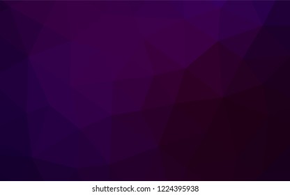Dark Purple vector shining hexagonal background. Modern geometrical abstract illustration with gradient. The textured pattern can be used for background.