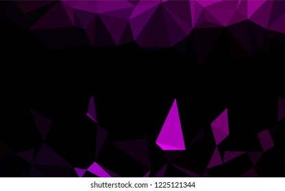 Dark Purple vector shining hexagonal pattern. A completely new color illustration in a vague style. The textured pattern can be used for background.