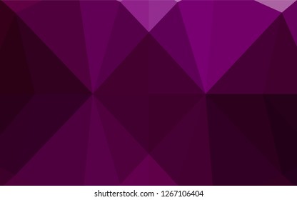 Dark Purple vector shining hexagonal pattern. A completely new color illustration in a vague style. A completely new design for your business.