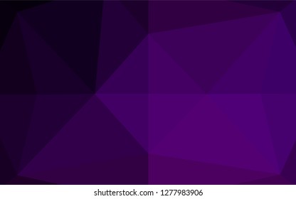 Dark Purple vector shining hexagonal background. Colorful abstract illustration with gradient. The completely new template can be used for your brand book.