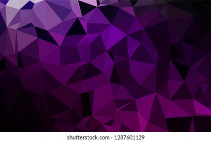 Dark Purple vector shining hexagonal template. A sample with polygonal shapes. Brand new style for your business design.