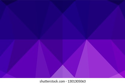 Dark Purple vector shining hexagonal pattern. A vague abstract illustration with gradient. Brand new design for your business.
